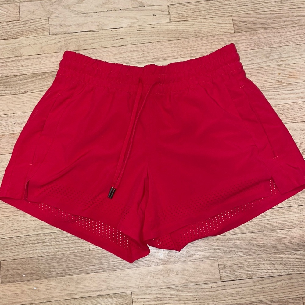 Women’s red Athleta shorts